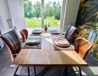 Pier 84 - tolles Ferienhaus für bis zu 4 Personen mit Kaminofen und Sauna - Haustiere herzlich willkommen, direkt am Wasser gelegen - Nordhorn - 9