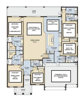 Showstopper 15BR Lakeside VillaTheater Spa - Kissimmee - 4