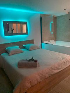 Love Room, studio Woody Spa , Balnéo - Saint-Chamond - 5