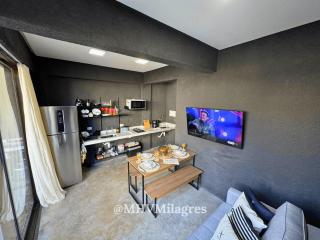 MHV Milagres - Studio Guadalupe 05, quarto e sala privativo a poucos metros da Praia do Marceneiro - Passo de Camarajibe - 7
