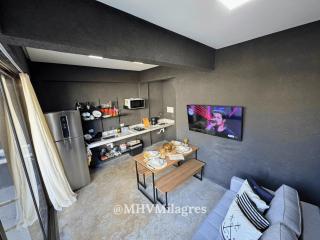 MHV Milagres - Studio Guadalupe 05, quarto e sala privativo a poucos metros da Praia do Marceneiro - Passo de Camarajibe - 6