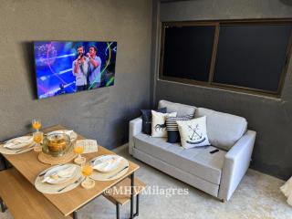 MHV Milagres - Studio Guadalupe 05, quarto e sala privativo a poucos metros da Praia do Marceneiro - Passo de Camarajibe - 5