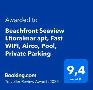 Beachfront Seaview Litoralmar apt, Fast WIFI, Airco, Pool, Private Parking - Portimão - 9