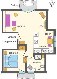 Seestraße 75 Wohnung Dachgeschoß - Zingst - 1