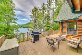 Lakefront Corinth Log Home Private Dock, Fire Pit - Lake Luzerne - 0
