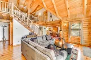 Lakefront Corinth Log Home Private Dock, Fire Pit - Lake Luzerne - 6