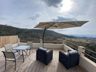 Studio au calme, grande terrasse avec vue vallée - Ginasservis - 0