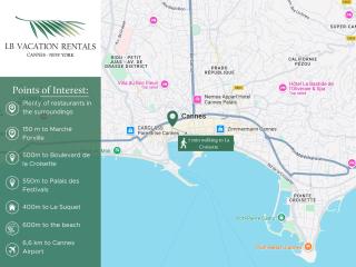 LB Vacation Rentals I Studio - Cannes Center - Marche Forville - 5 min Palais, Croisette & Plages - Cannes - 6