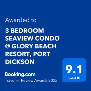 3 BEDROOM SEAVIEW CONDO @ GLORY BEACH RESORT, PORT DICKSON - Port Dickson - 9