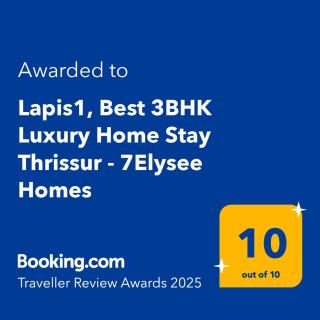 7Elysee Homestay - Best 3BHK Premium Homestay "Lapis" Thrissur - Trichūr - 9