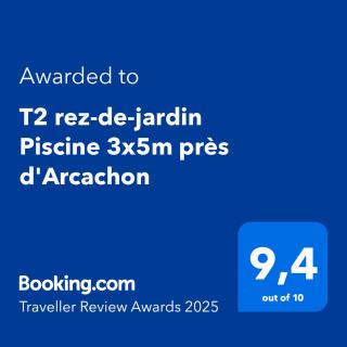 T2 rez-de-jardin Piscine 3x5m près d'Arcachon - 9
