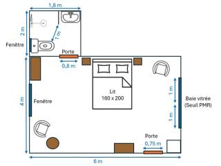 Chambre Léa à Châteaudun, accès PMR, jardin et piscine - FR-1-581-150 - Châteaudun - 3