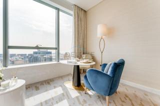 High-Rise Studio Overlooking the Sea with a Glimpse of Ain Dubai, The Palm Tower, Palm Jumeirah by Deluxe Holiday Homes - 9