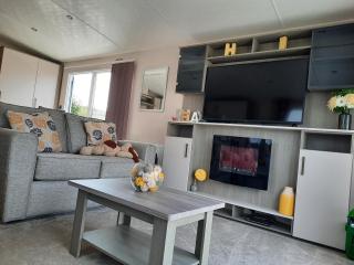 Sunset retreat caravan with large wrap around decking - Newquay - 4