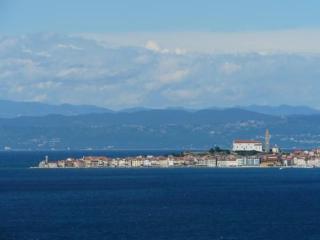 Unvergesslicher Panoramablick über das Meer auf Piran, Portoroz und die Alpen - Savudrija - 8