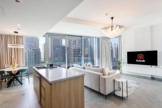 Livbnb - 1 BR Deluxe Corner Suite with Marina view in Stella Maris, Dubai - Dubái - 2
