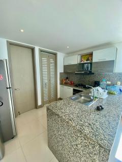 2P1-AL APARTAMENTO DE 2 ALCOBAS FRENTE AL MAR CON AIRE ACONDICIONADO Y WIFi - Cartagena de Indias - 5