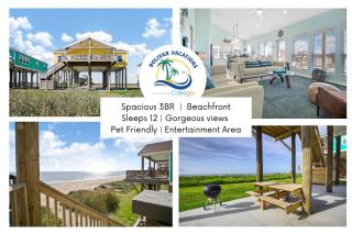 Splash Spacious 3BD 3bath Beachfront! Steps to Beach! - Gilchrist - 0
