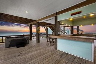 Waves & Whiskey Beachfront HotTub Double Decks! Tiki Bar - 7