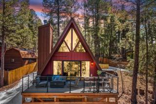 Kachina A-Frame Hideaway Hot Tub Fire Pit Pine - Mountainaire - 0