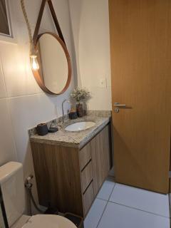 Apartamento Decorado 3/4 em condomínio frente Mar - Baixio - 5