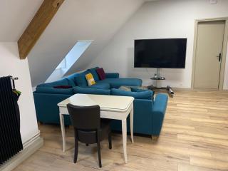 Appartement vintage - Terrasse - Fauteuils de cinéma - Verton - 8