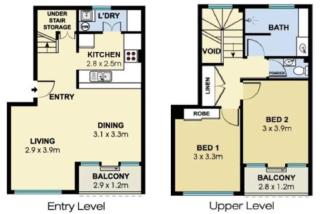5mins Walk to Central Station - 2 Bedroom 2 Level - Sydney - 9