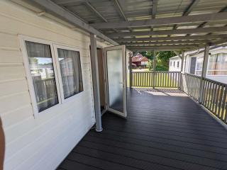 Chalet Kegelrobbe mir riesiger überdachter Terrasse am Kransburger See 544 - 0