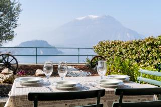 The terrace on the Como Lake - Varenna Pino - - 0