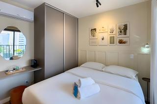 Studio Wi-Fi e A/C. Prox. met - São Paulo - 0