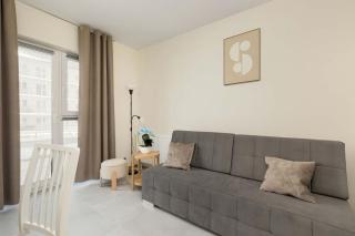 Pastelowy Apartament z Parkingiem i i Tarasem by Noclegi Renters - Danzig - 9