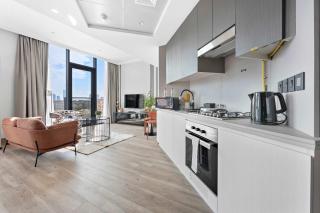 Silkhaus spacious studio in JVC with modern furniture - Dubai - 9