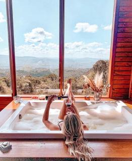 Quinta Alta Vista - Cabana Xaxim com jacuzzi e vista incrível - Rancho Queimado - 8