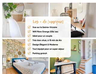MAYA l Studio l Super Wifi & Parking Gratuit l Vue Panoramique Sainte-Victoire - 8