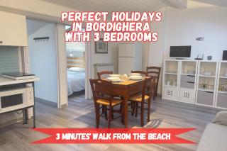2 Minutes' Walk to the Beach with 3 Rooms - Bordighera - 0