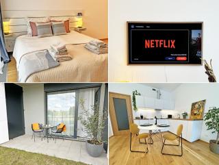 New studio, King bed, Free parking, Terrace - Prague - 0