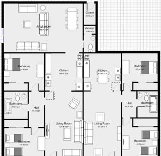 Sandy Toes A & B Whole Duplex - 2
