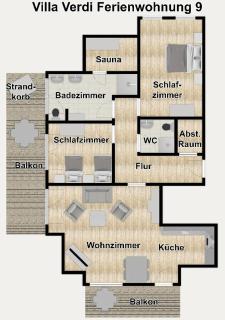 Villa Verdi Ferienwohnung 9 - 9