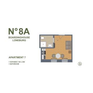 Apartment 07 No 8A BoardingHouse Lüneburg - 9