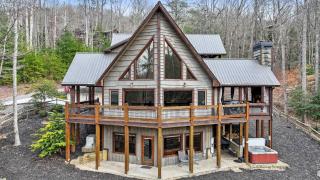 Cherry Log Cabin Hot Tub Game Room Stunning Views - Cherry Log - 0
