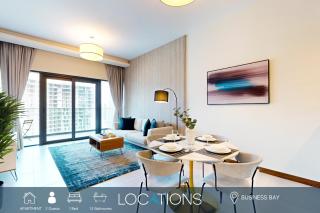 Sol Bay - One Bed with distant Burj Khalifa View - Dubai - 0