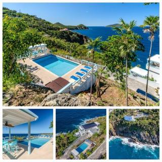 Oceanfront Villa with Pool, Hot Tub & 5 Condos! USVI - - 0