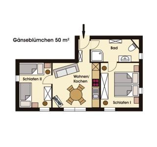 Ferienwohnung Gänseblümchen - 4