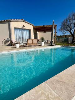 La Villa Bohème - 6 personnes, Piscine chauffée, 10 min des plages - Le Bernard - 8