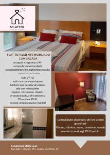 Flat moderno aconchegante mobiliado e com sacada Ibirapuera - São Paulo - 8