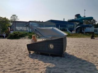 Schlafstrandkorb Süd Höhe Wellenbad - Eckernförde - 9