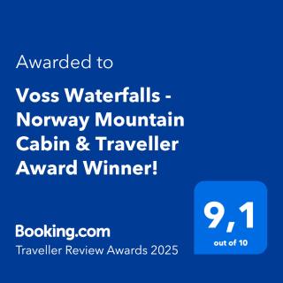 Voss Waterfalls - Norway Mountain Cabin & Traveller Award Winner! - Vossevangen - 7