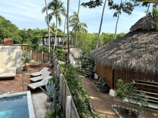 Holistic getaway 50m beach, Templo, AC, Pool, Surf - La Majahua - 2