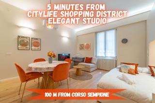 5' from Corso Sempione Elegant studio apartment - Milan - 0