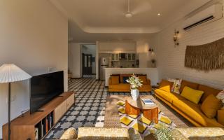 La Masillia, 2 BHK with Private Pool, 15 mins from Morjim Beach, Wifi, Peaceful location, Kitchen, Security, Patio - Siolim - 3